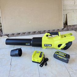 RYOBI 40V HP Brushless Whisper Series Leaf Blower KIT 650CFM