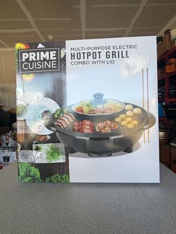 Prime Cuisine Electric Hotpot Grill Combo