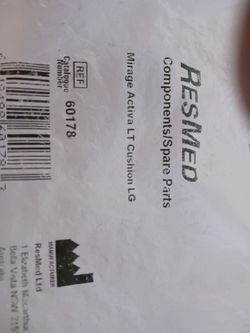 Res Med Mirage Active L T Cushion  L G #60178 New