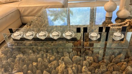 Decoration, silver candles