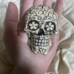 Metal Skull Box Container