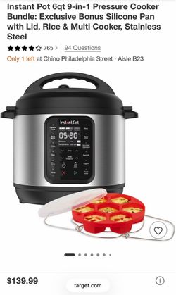 Instant pot 9 in 1 multi cooker