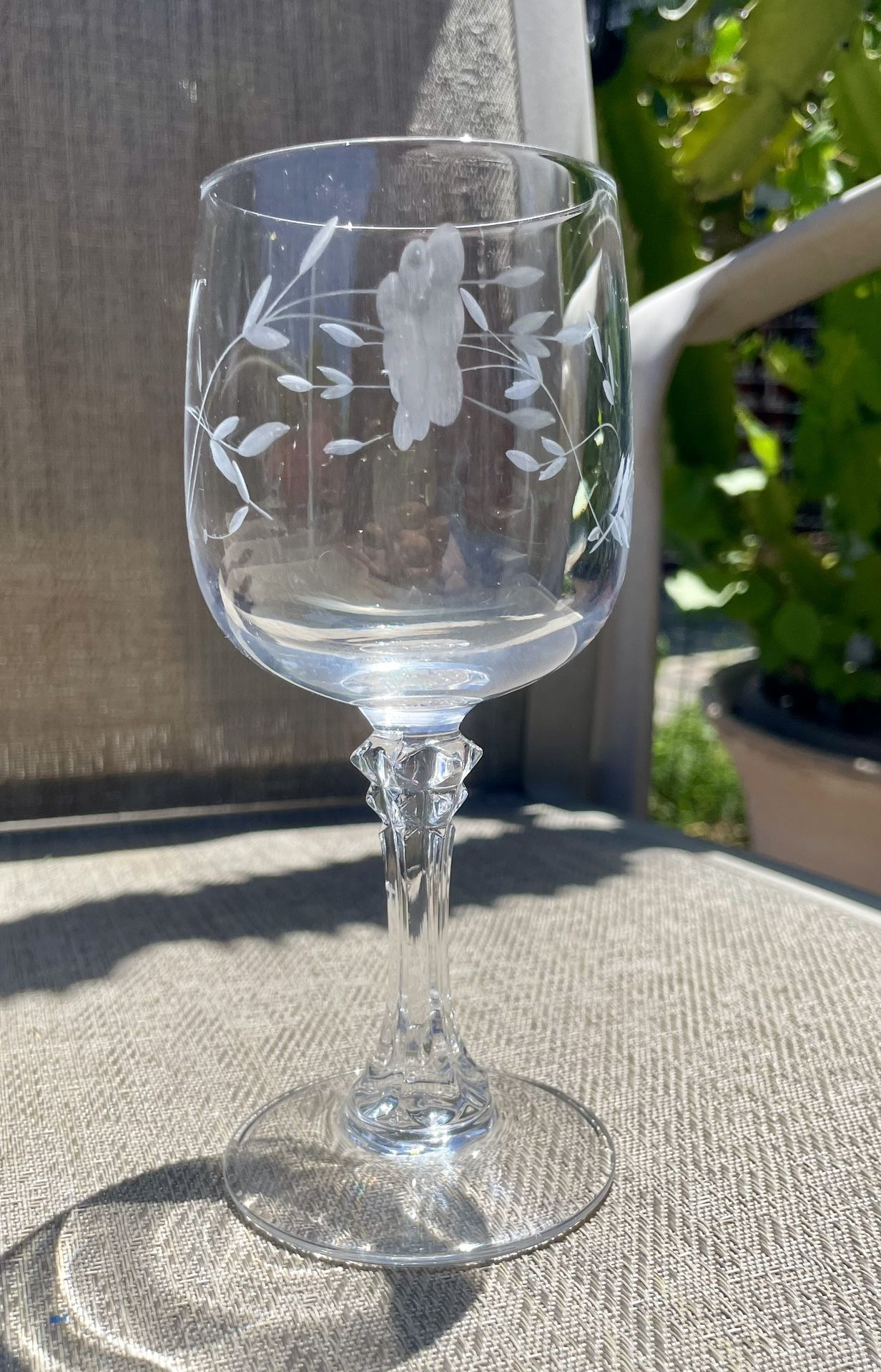 Princess House Heritage Crystal Wine Glasses