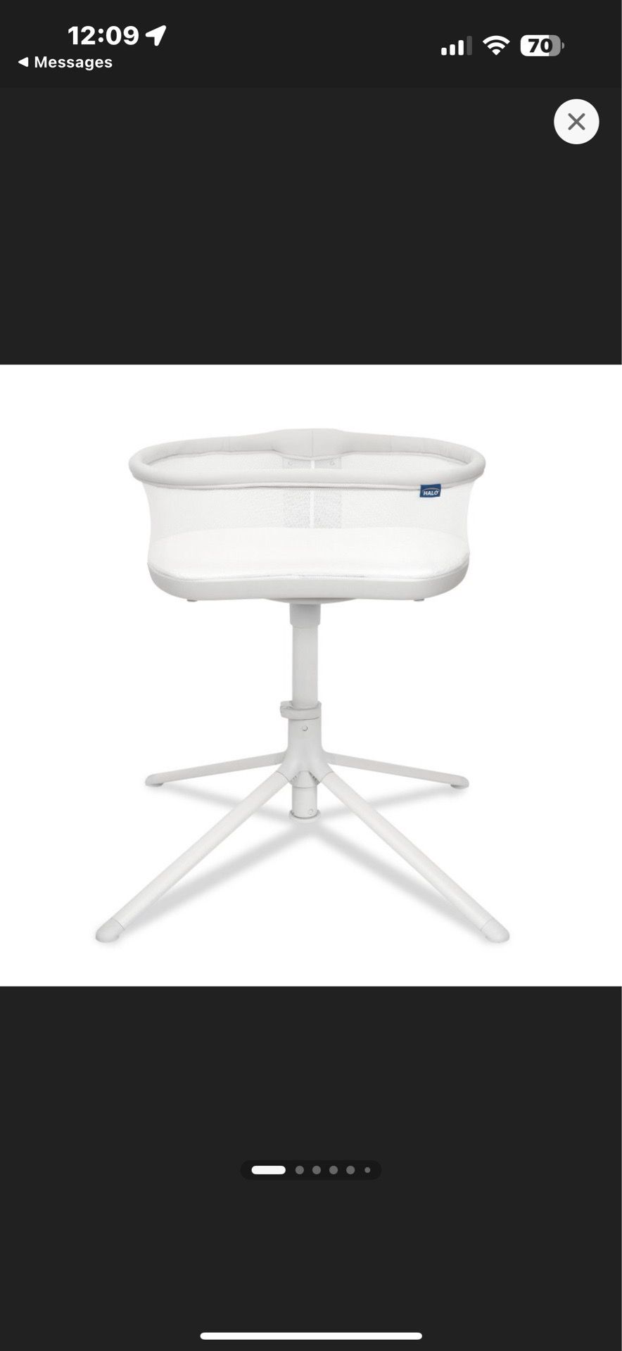 HALO BassiNest Swivel Sleeper 3.0 Baby Bassinet