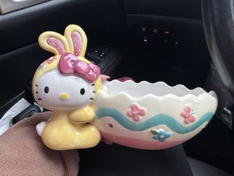 Hello Kitty Easter Bunny Egg Candy Bowl $30