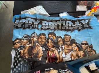 Homies/Old School Happy Birthday Banner Decorations