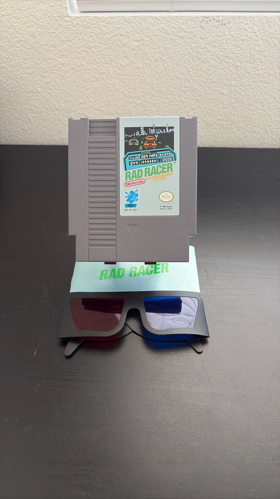 Original Nintendo Game Rad Racer