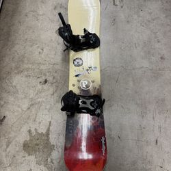 Palmer Burn 157cm Snowboard Troy Lee Designs w Ride LX Bindings