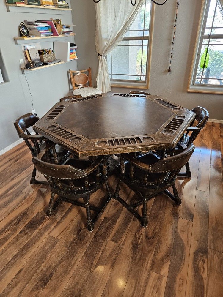 Antique Poker Table
