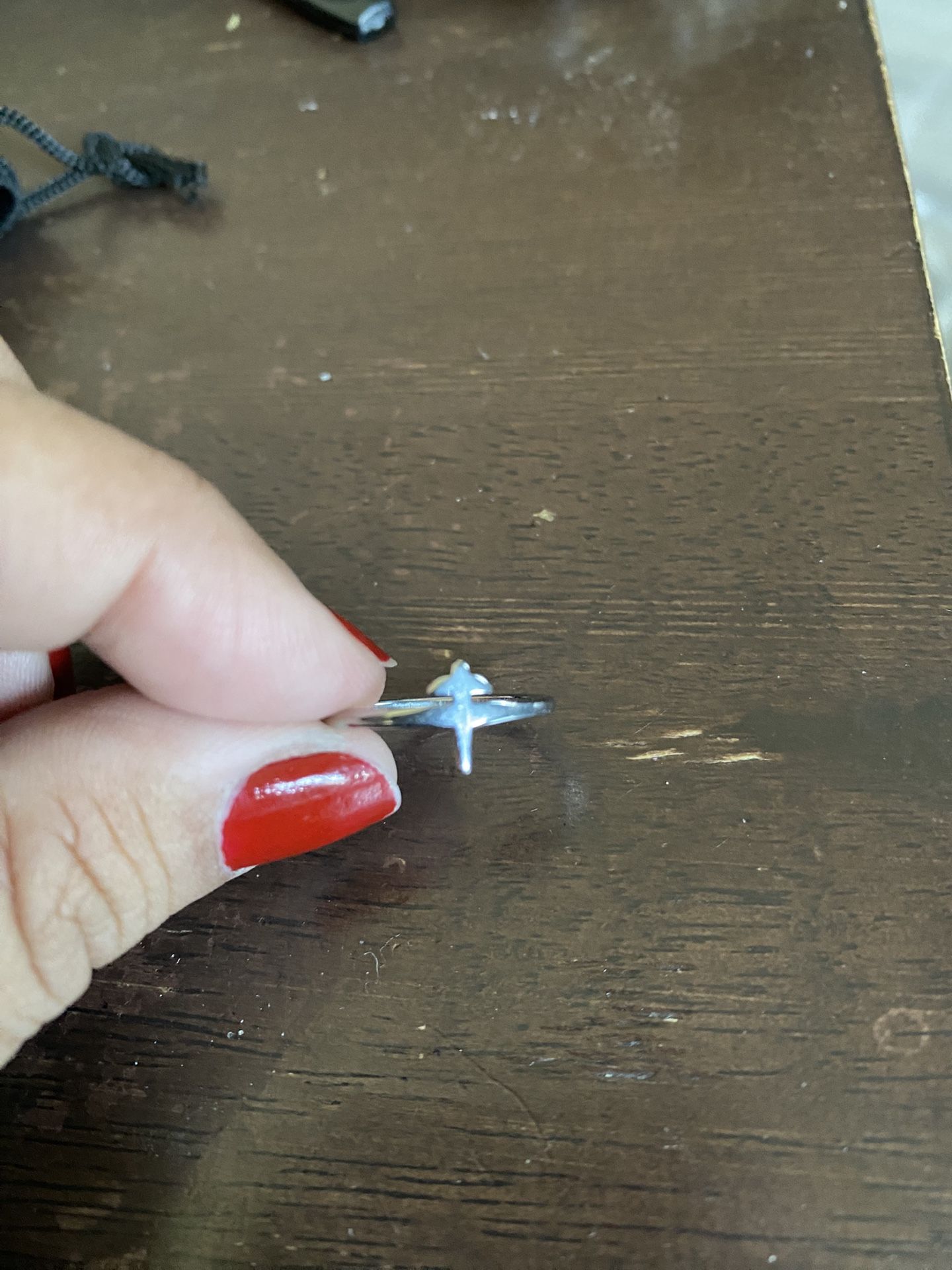 Stainless Steel Cross Ring
