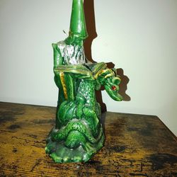 Wax Candle Wizard And Dragon