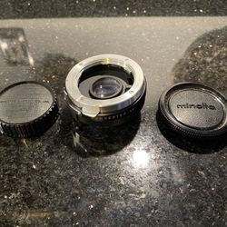 Minolta Pro Auto Tele Converter 2X Lens Made in Japan