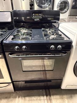 Crosley black 4 burner range stove