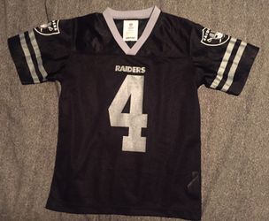Youth Medium 8/10 Raiders Derek Carr Jersey