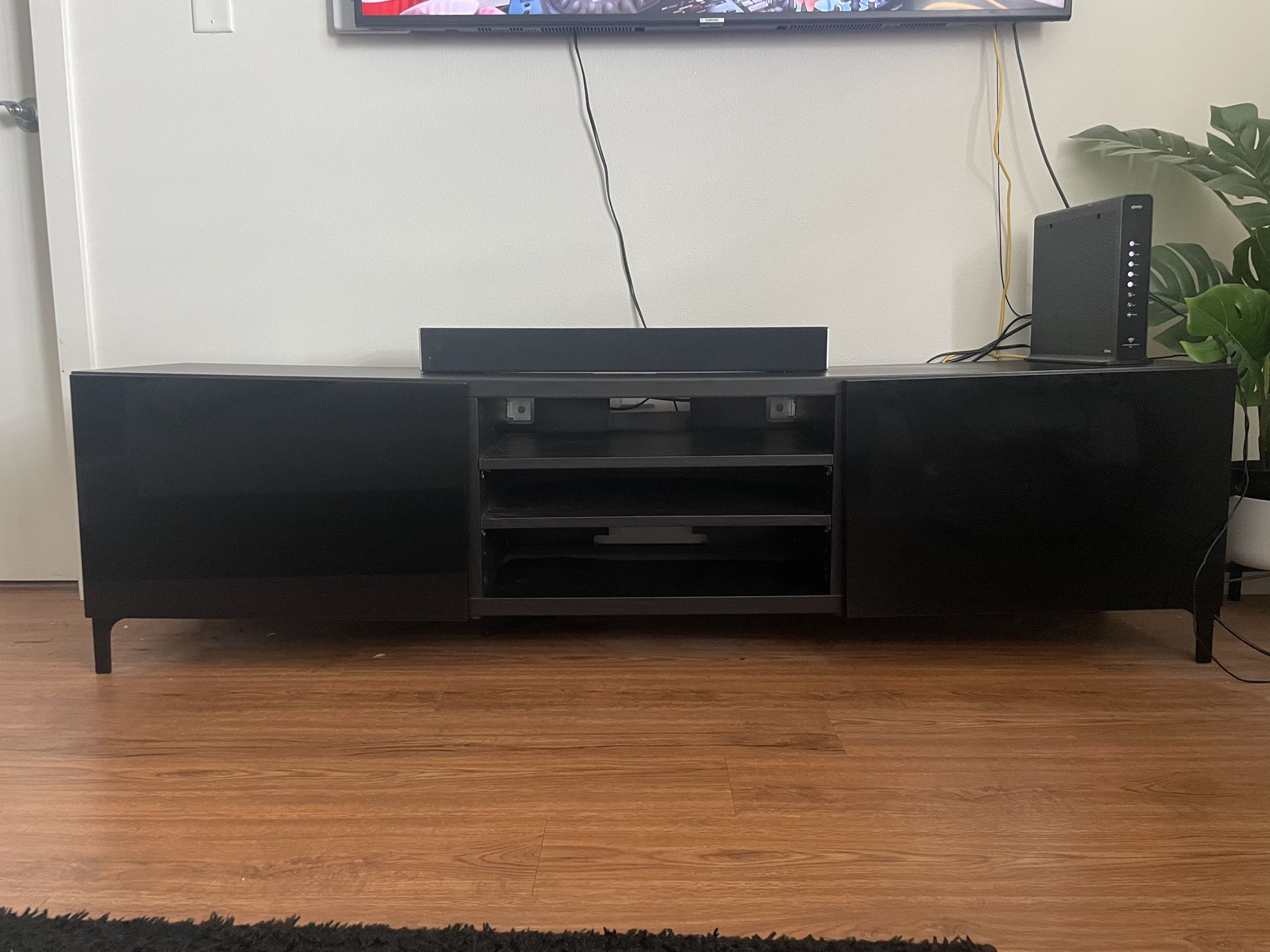 Black 60” TV Stand