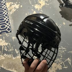 Hockey Helmet Gloves And Stick 