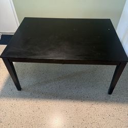 Black Sturdy Dining Table