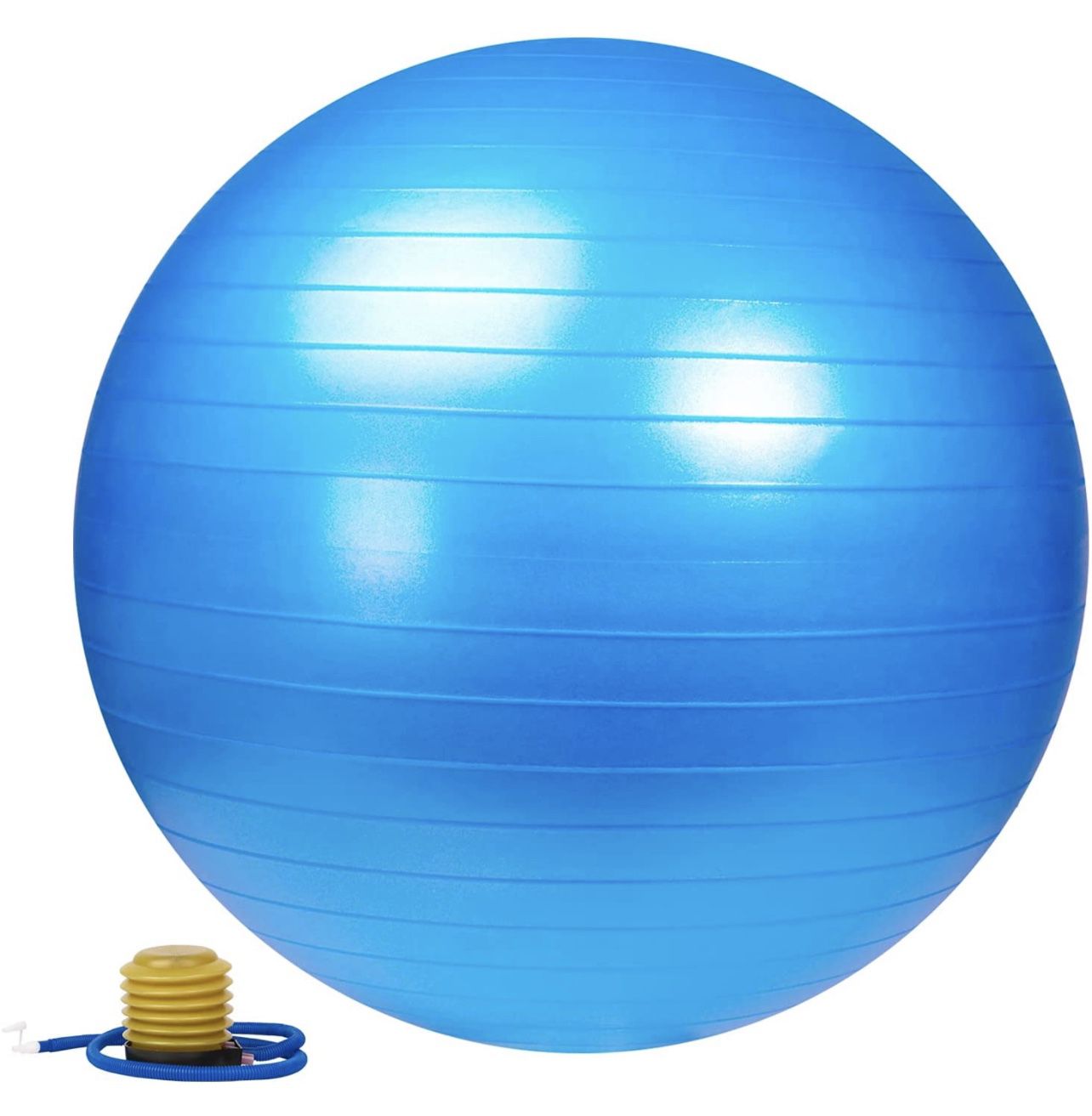 Large Exercise Ball 75cm with Foot Pump