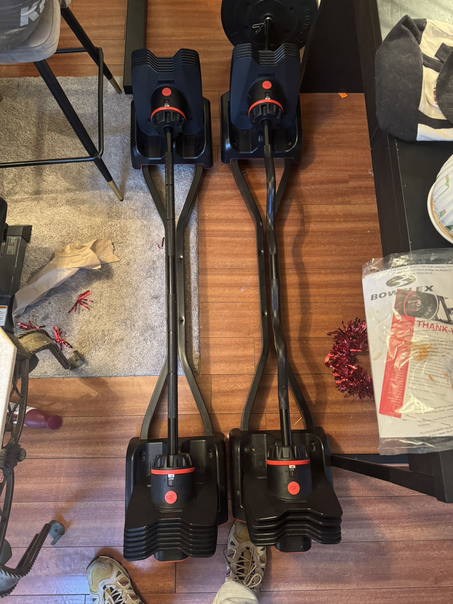 Bowflex Adjustable Curl Bar & Straight Bar