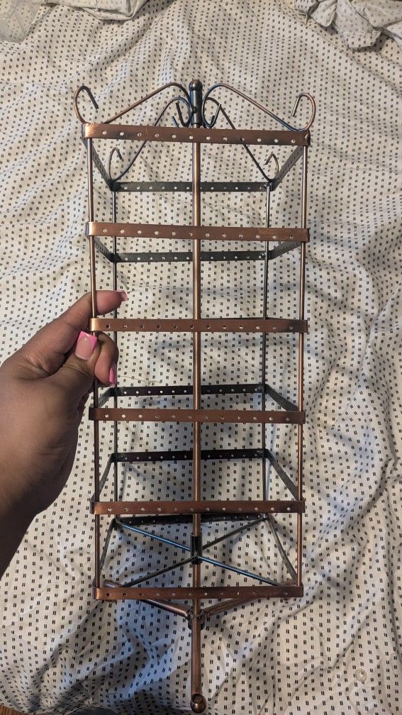 Spinning Earring And Necklace Holder