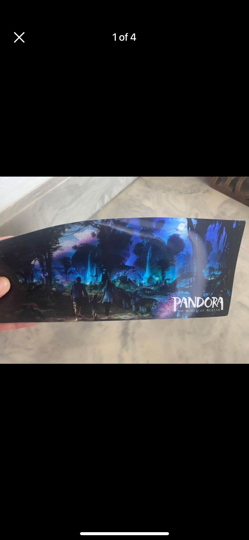 Cast Exclusive Opening Day Disney Pandora  Avatar Card And Map