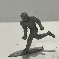 Vintage PAPCO Grey Plastic Football Player Figurine