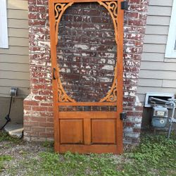 Wood Screen Door