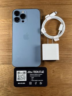 📱 iPhone 13 Pro Max | 128GB | Sierra Blue | Unlocked (Any Carrier)