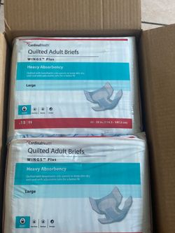 Quilted Adult Briefs Large