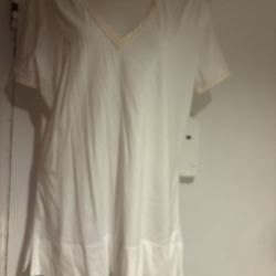  Loro Piana dress shirt lace trim top classy tunic classic blouse t shirt 