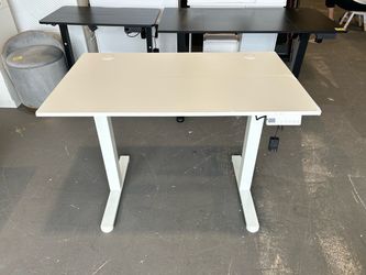 (Corner damage) 40” x 24” White Electric Standing Desk