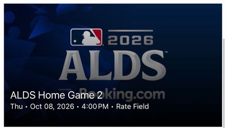 White Sox MLB ALDS Home Game 2 Ticket