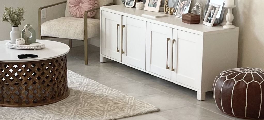 White Tv Console Table 68”