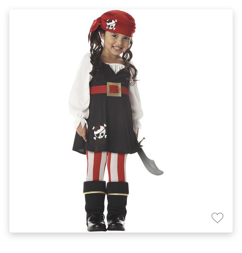 Toddler pirate costume