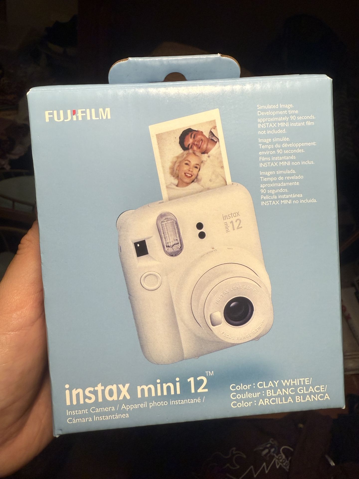 Fujifilm instax mini 12 camera - clay white