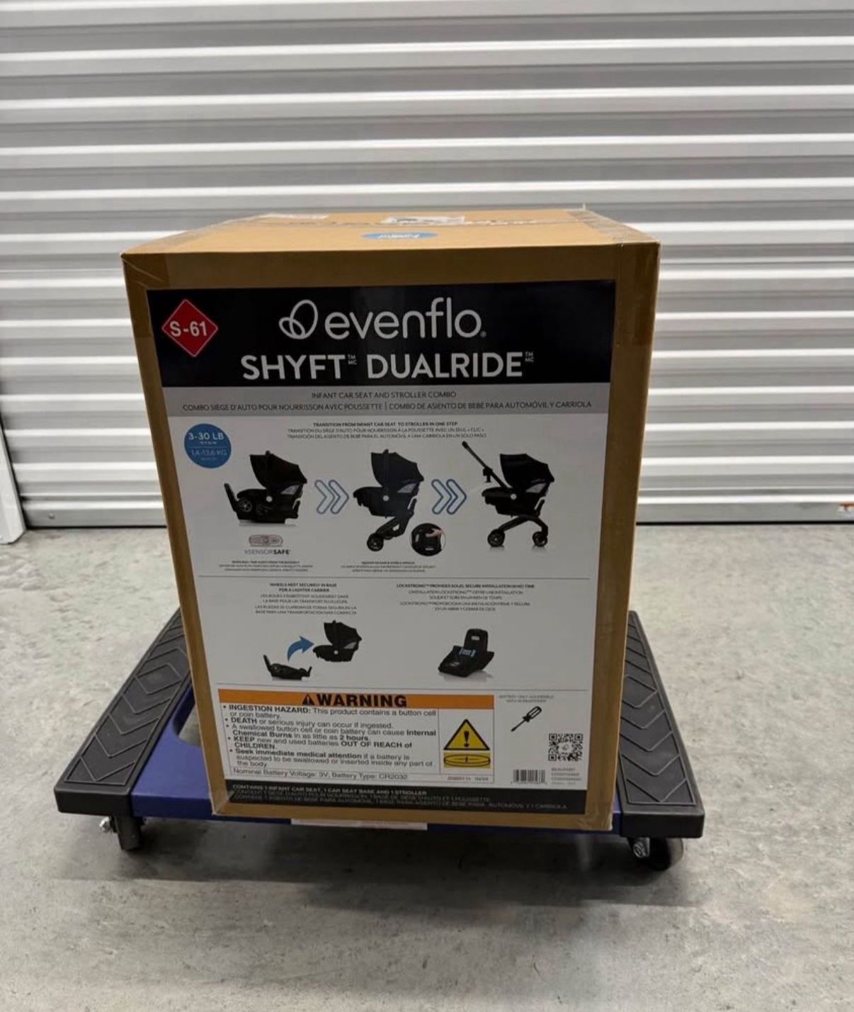 Evenflo Shyft DualRide Infant Car Seat & Stroller - Beaufort Black 