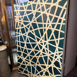 Abstract 69 x 45 signed by the artist oil on canvas