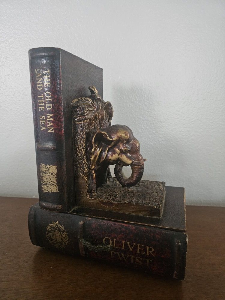 BOOKENDS ~ Oliver Twist, Literature and Elephants, Open Drawer