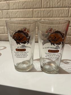 Leinenkugel fish pint glasses