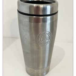 Dave and Busters Stainless Steel Travel Mug Tumbler 16oz 7in Tall 3.25 Diam-Used