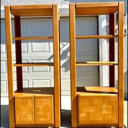 MCM Bookcases w/ Adjustable Shelving  ($50 each, $85 for both)