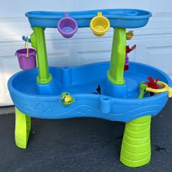 Step 2 - Rain Showers Splash Pond Water Table + Bubble Lawn mover