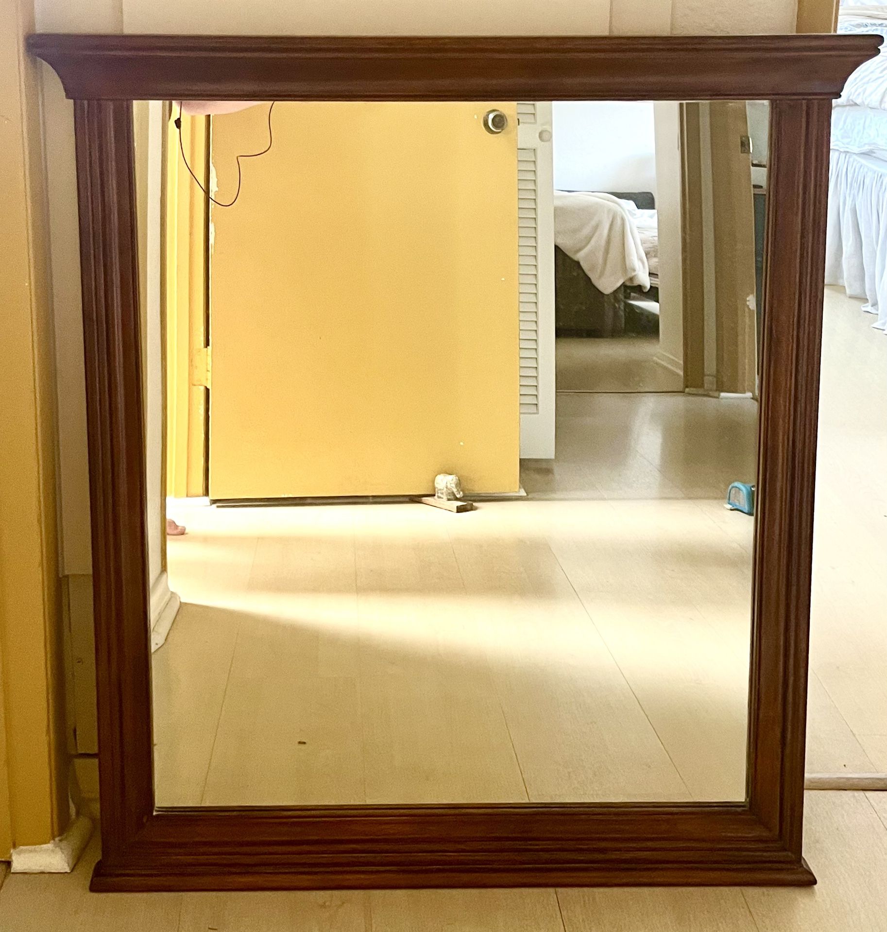 Solid Wood Mirror 34”X 38”