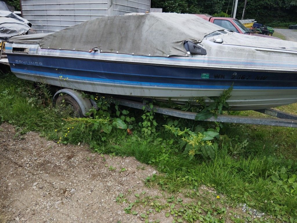 Bayliner Boat With Nice Galvanized Trailer