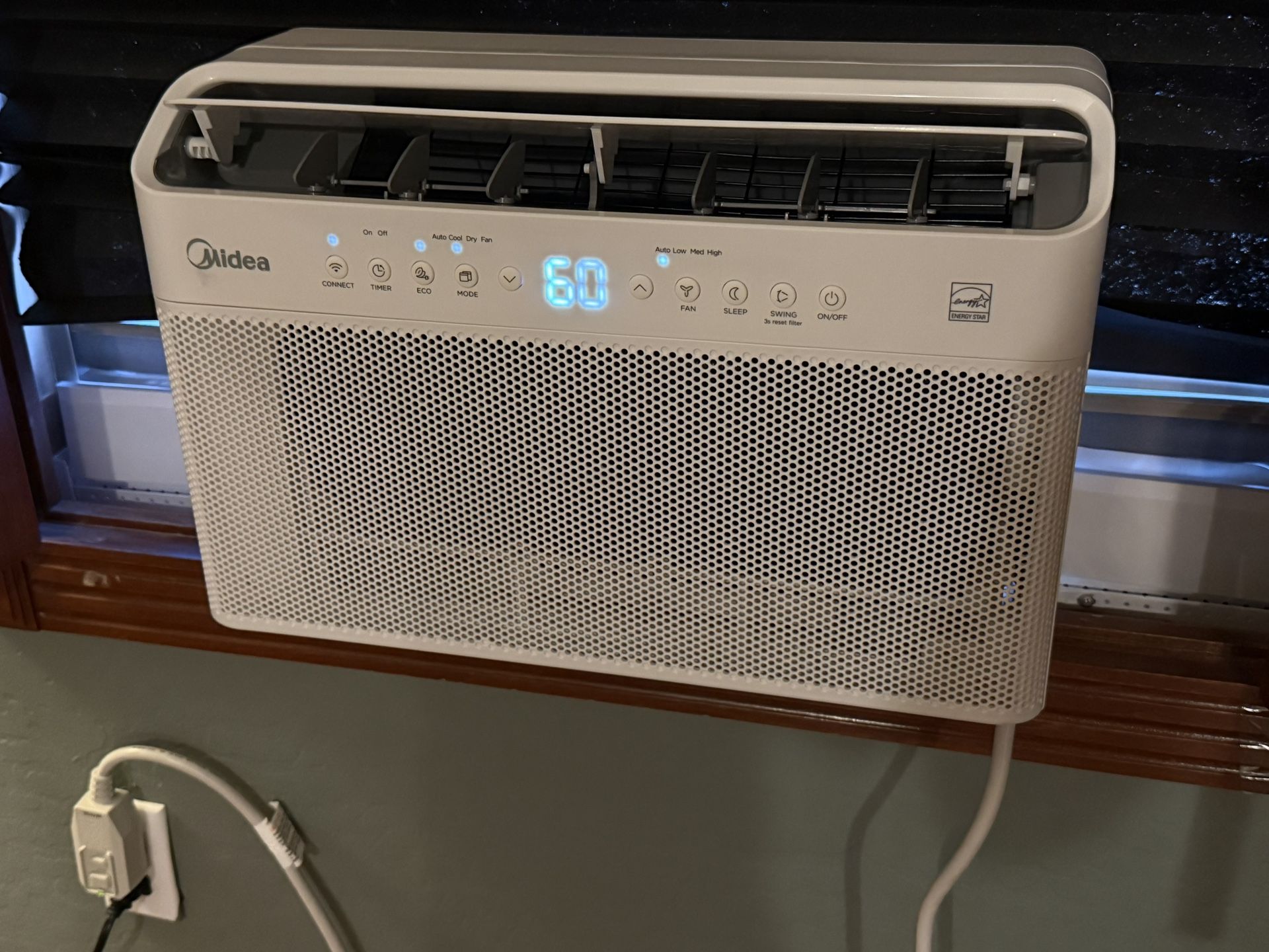 Midea 10,000 BTU U Shaped Smart Inverter Window Air Conditioner, Cools Up To 450 Sq. Ft