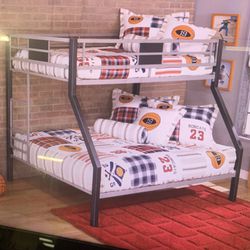 Twin Over Full Bunk Bed On Sale( Mattress Sold Separate) 
