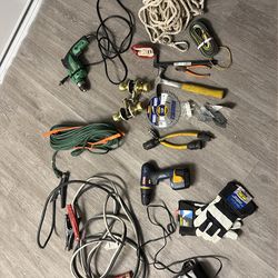 All for sale . Power drills . Cables . Ropes .
