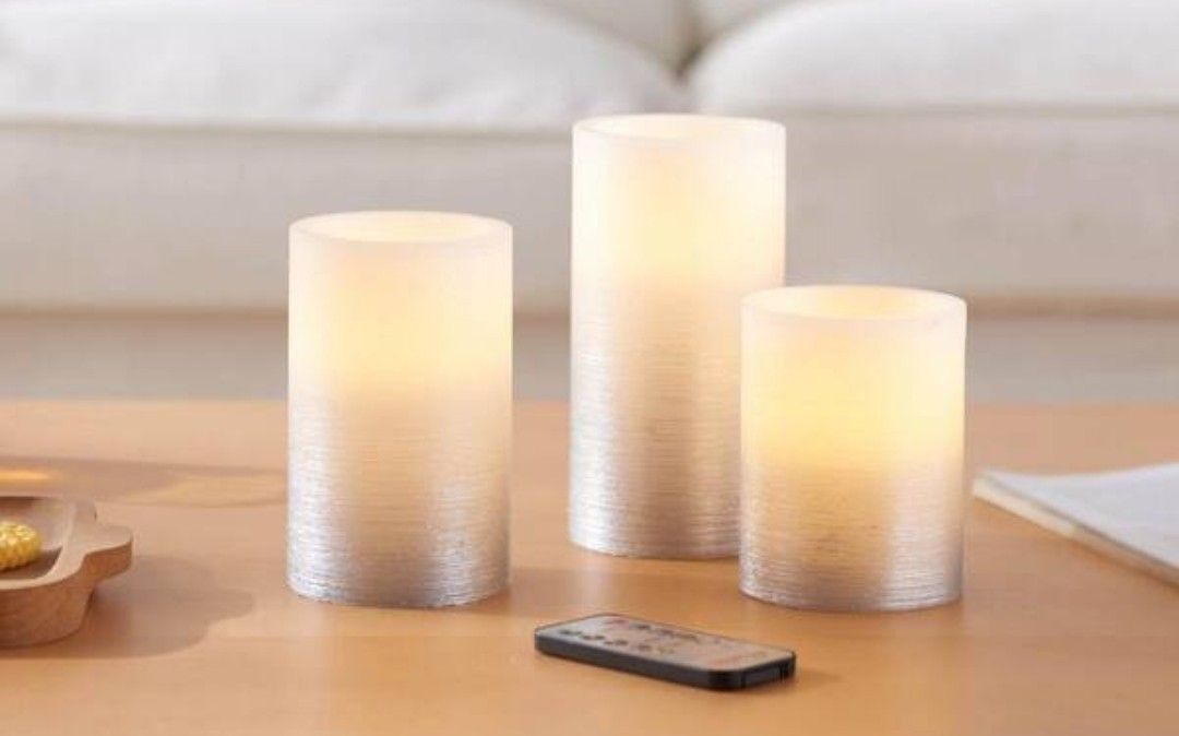 Threshold signature LED Pillar candles