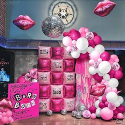 Party Decoration Bundle – Balloons, Backdrop, Boxes, Supplies (Baby Shower / Birthday / Bridal)
