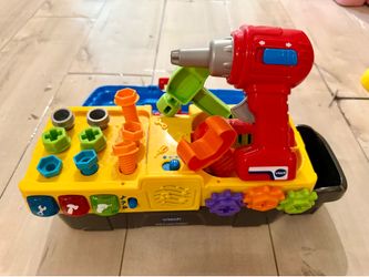 Toy Toolbox toy, Drill, Screwdriver, hammer for kids toddler